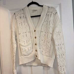 Sundance Cream Knit Cardigan Sweater